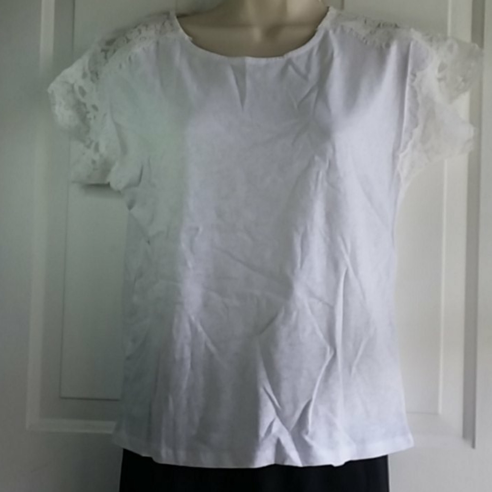 Short sleeve lace t-shirt